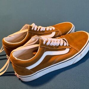 VANS mustard yellow suede shoes
